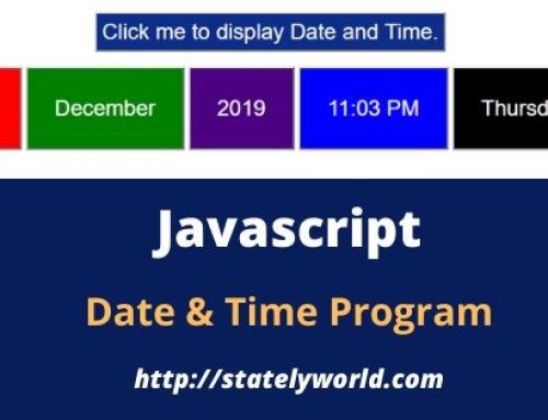 Javascript : Date & Time Program
